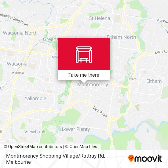 Montmorency Shopping Village / Rattray Rd map