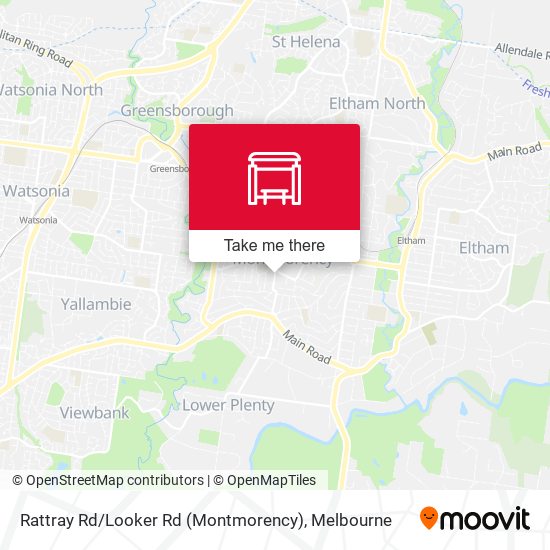 Rattray Rd / Looker Rd (Montmorency) map