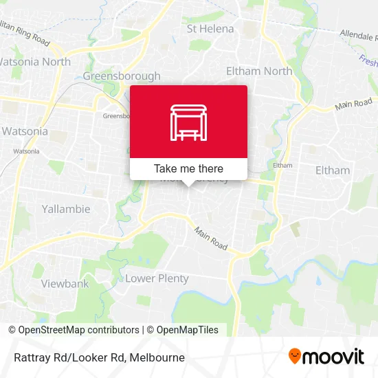 Rattray Rd/Looker Rd map