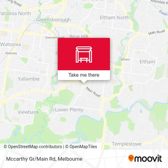 Mapa Mccarthy Gr/Main Rd