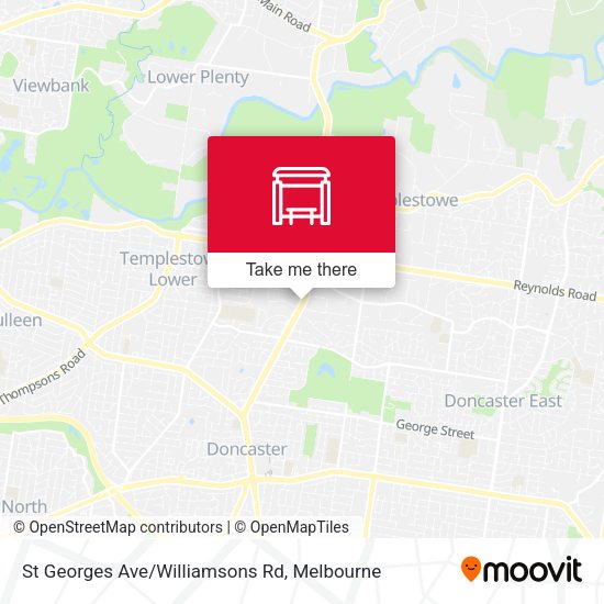 St Georges Ave/Williamsons Rd map