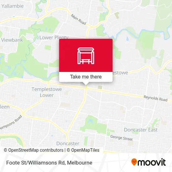 Mapa Foote St/Williamsons Rd