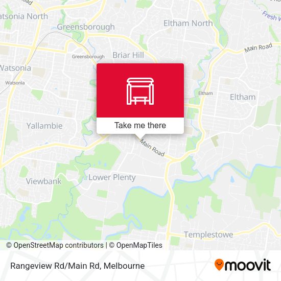 Rangeview Rd/Main Rd map