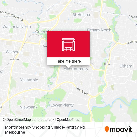 Montmorency Shopping Village / Rattray Rd map