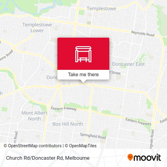 Church Rd/Doncaster Rd map