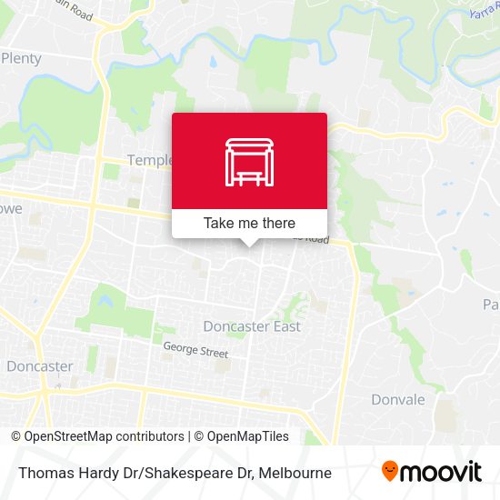 Thomas Hardy Dr/Shakespeare Dr map