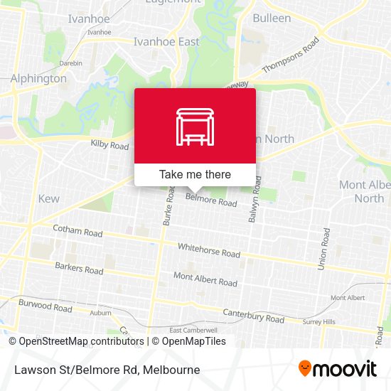 Lawson St/Belmore Rd map