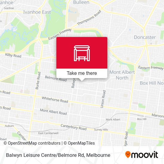 Balwyn Leisure Centre / Belmore Rd map