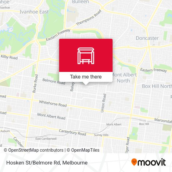 Hosken St/Belmore Rd map