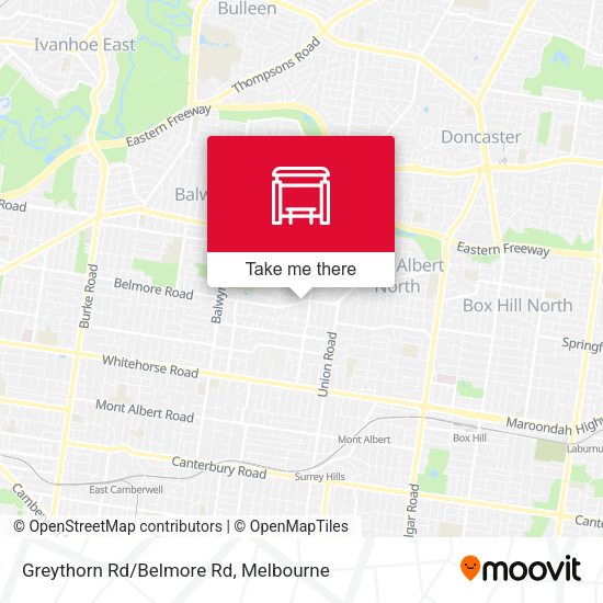 Greythorn Rd/Belmore Rd map