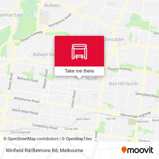 Winfield Rd/Belmore Rd map