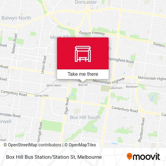 Box Hill Bus Station / Station St map
