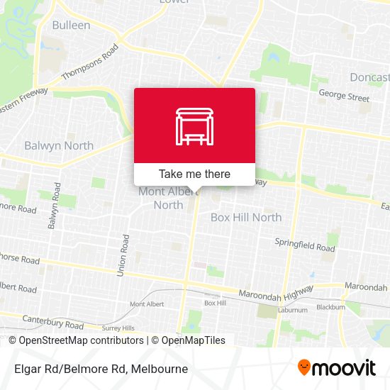 Elgar Rd/Belmore Rd map