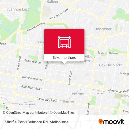 Minifie Park/Belmore Rd map