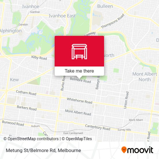 Metung St/Belmore Rd map
