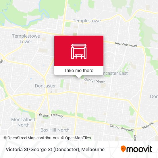 Victoria St / George St (Doncaster) map