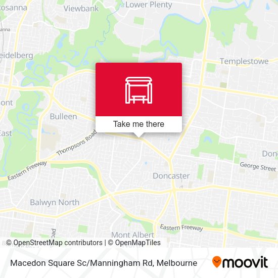Macedon Square Sc / Manningham Rd map