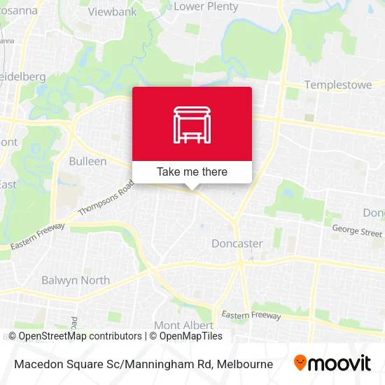 Macedon Square Sc / Manningham Rd map