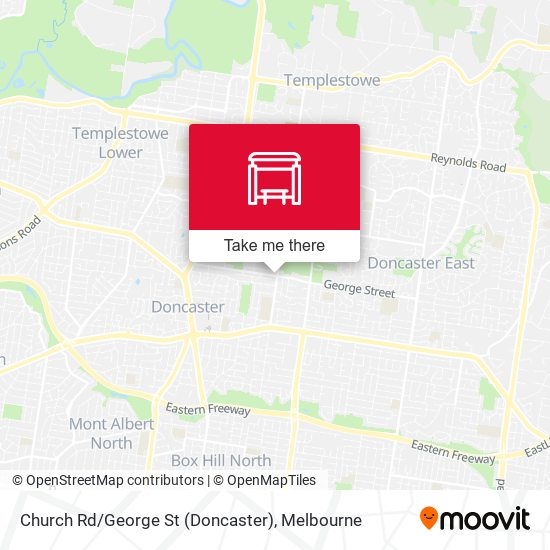 Church Rd / George St (Doncaster) map