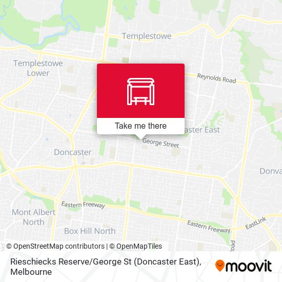 Rieschiecks Reserve / George St (Doncaster East) map