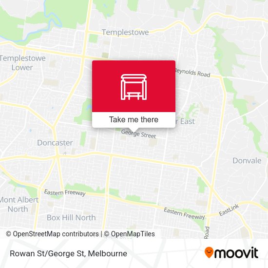 Rowan St/George St map