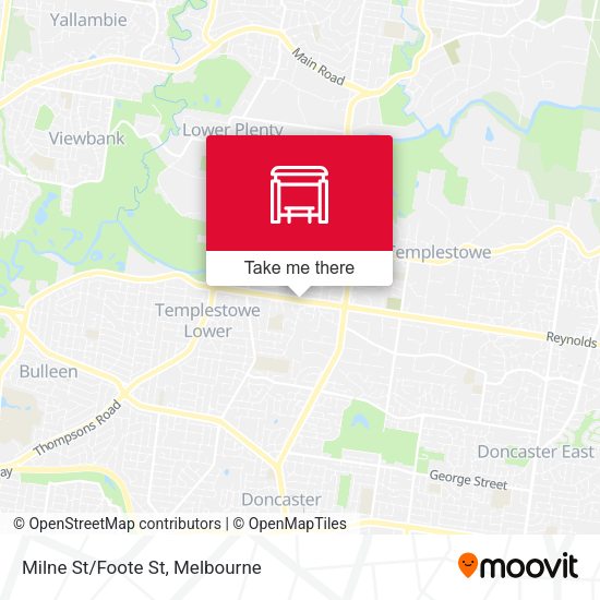 Milne St/Foote St map