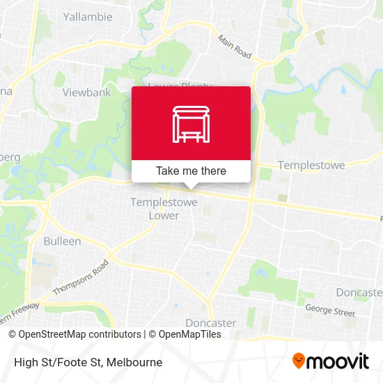 Mapa High St/Foote St