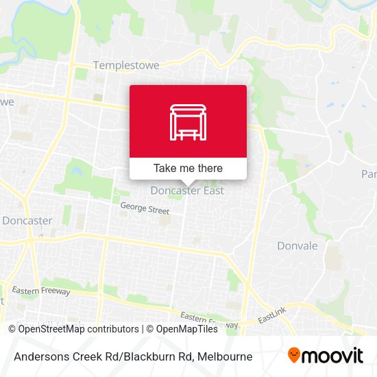 Andersons Creek Rd / Blackburn Rd map