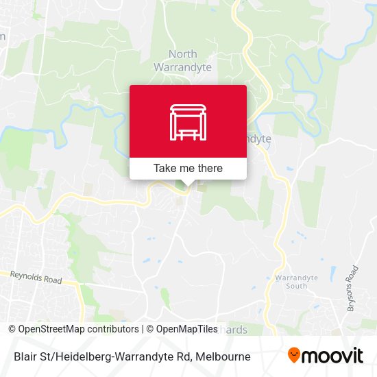 Blair St / Heidelberg-Warrandyte Rd map
