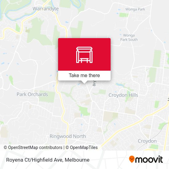 Royena Ct/Highfield Ave map