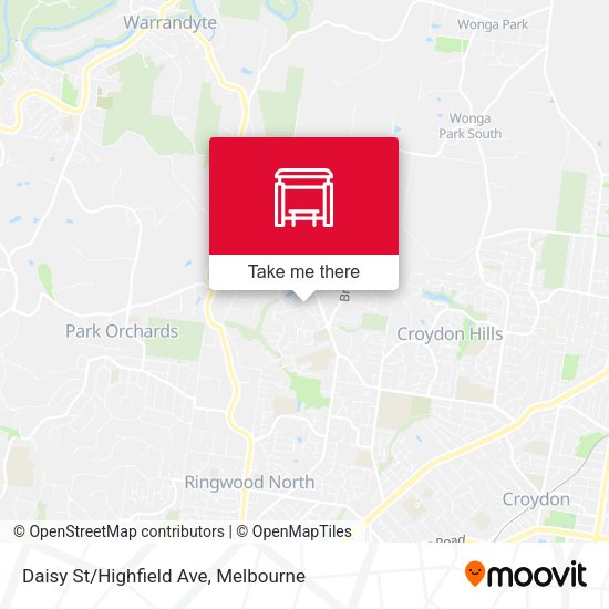 Daisy St/Highfield Ave map