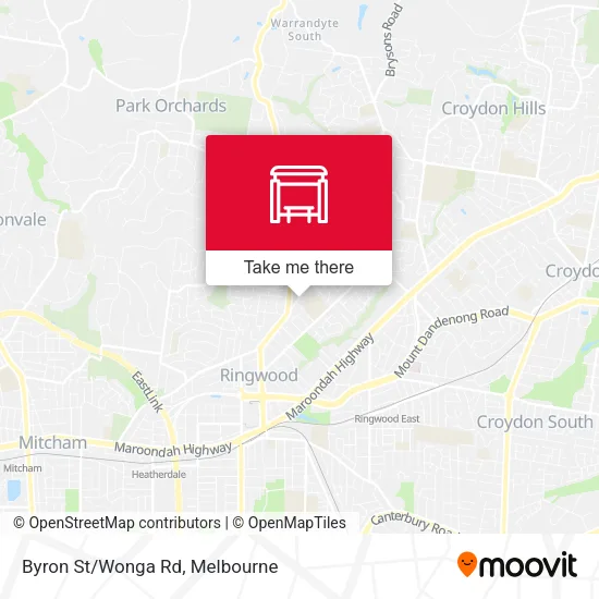 Byron St/Wonga Rd map
