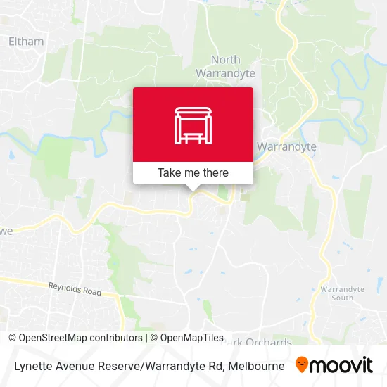 Lynette Avenue Reserve / Warrandyte Rd map