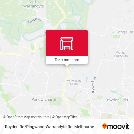 Royden Rd / Ringwood-Warrandyte Rd map