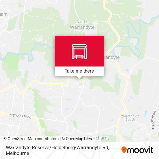 Warrandyte Reserve / Heidelberg-Warrandyte Rd map