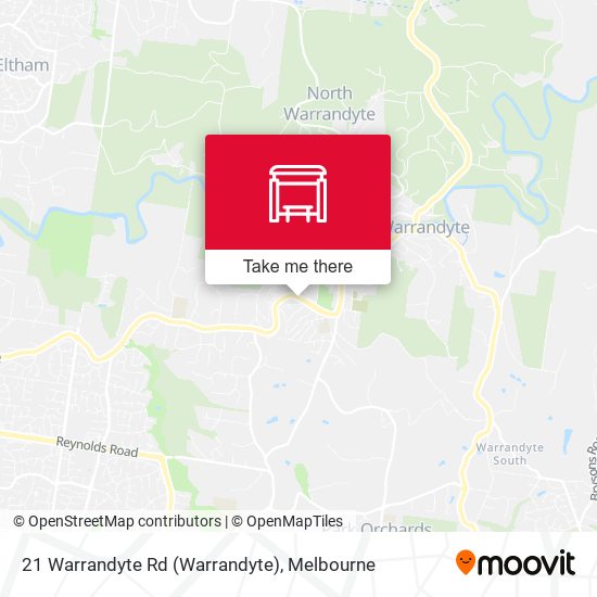 Mapa 21 Warrandyte Rd