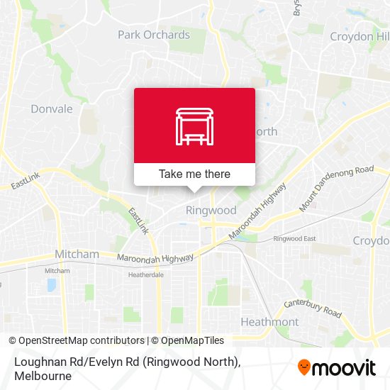 Loughnan Rd / Evelyn Rd (Ringwood North) map