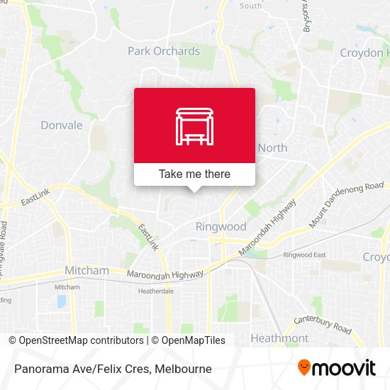 Panorama Ave/Felix Cres map