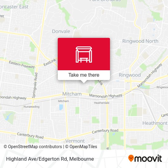 Highland Ave/Edgerton Rd map