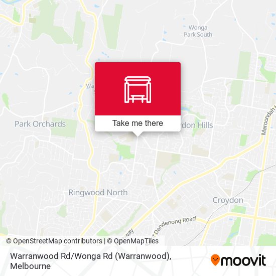 Warranwood Rd / Wonga Rd map