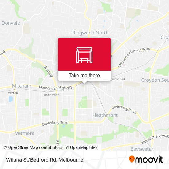 Wilana St/Bedford Rd map