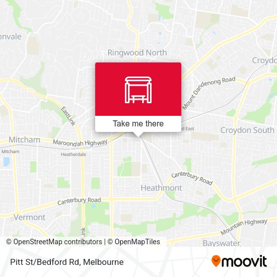 Pitt St/Bedford Rd map