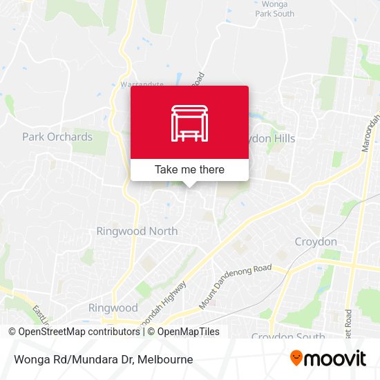 Wonga Rd/Mundara Dr map
