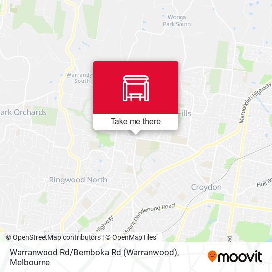 Warranwood Rd / Bemboka Rd map