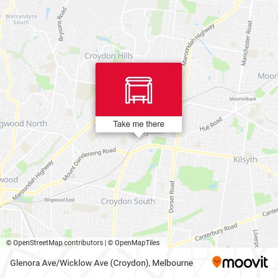 Glenora Ave / Wicklow Ave (Croydon) map