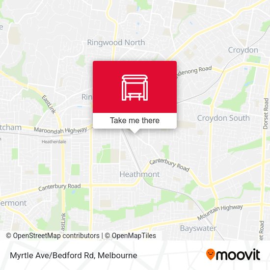 Myrtle Ave/Bedford Rd map
