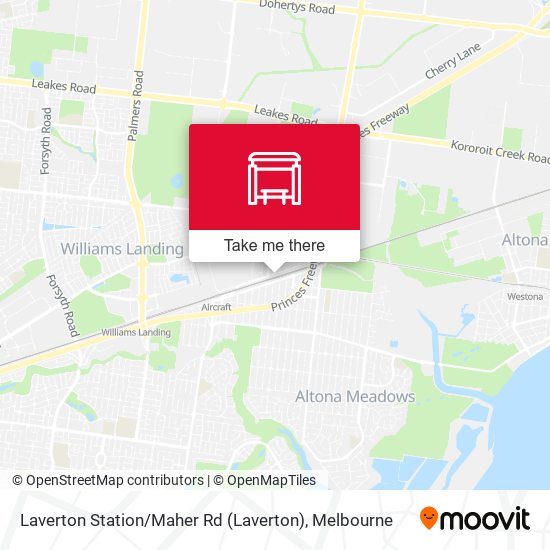Laverton Station / Maher Rd map