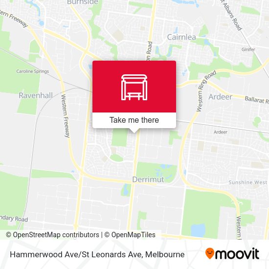 Hammerwood Ave/St Leonards Ave map