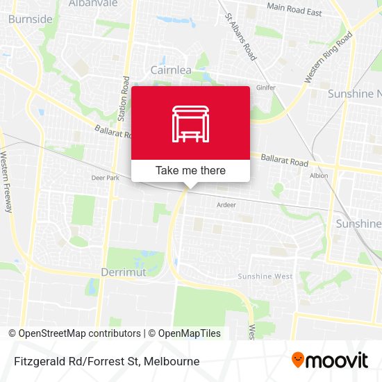 Fitzgerald Rd/Forrest St map