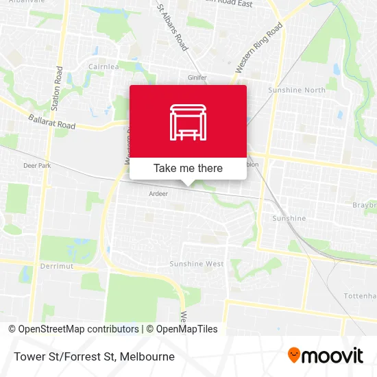 Mapa Tower St/Forrest St